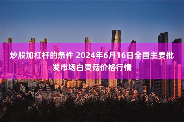 炒股加杠杆的条件 2024年6月16日全国主要批发市场白灵菇价格行情