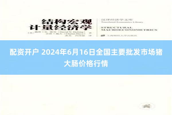 配资开户 2024年6月16日全国主要批发市场猪大肠价格行情