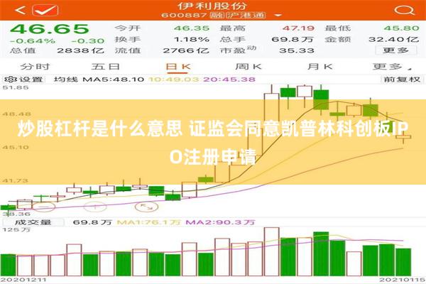 炒股杠杆是什么意思 证监会同意凯普林科创板IPO注册申请