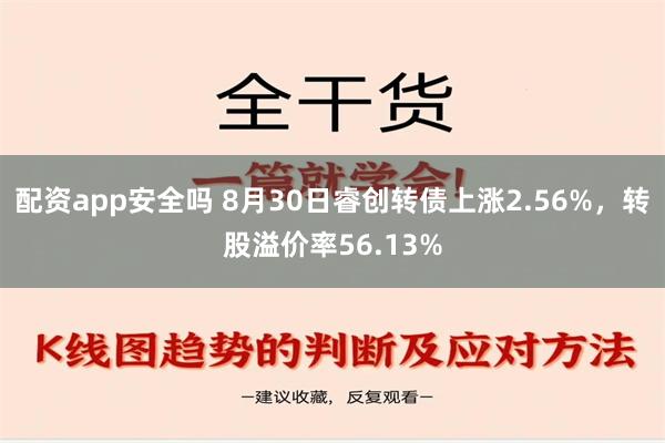 配资app安全吗 8月30日睿创转债上涨2.56%，转股溢价率56.13%