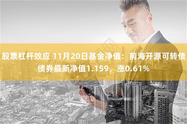 股票杠杆效应 11月20日基金净值：前海开源可转债债券最新净值1.159，涨0.61%