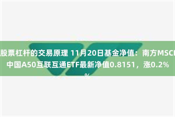 股票杠杆的交易原理 11月20日基金净值：南方MSCI中国A50互联互通ETF最新净值0.8151，涨0.2%